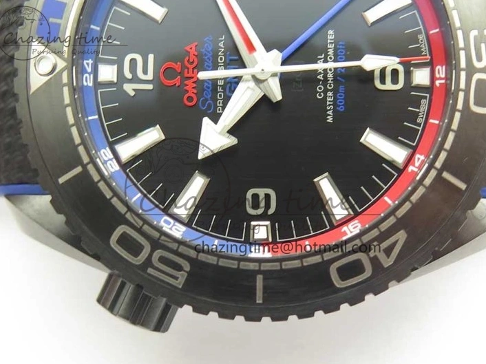 0318 BestValue Planet Ocean 45.5mm ETNZ “Deep Black” Real Ceramic VSF 1:1 Best Edition on Black Nylon Strap A8906 Super Clone 7978